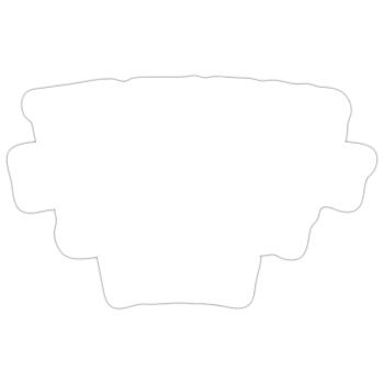 World's most coolest and okayest biker - Sticker size S (10 x 10 cm) - white matte - Front