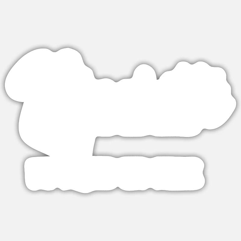 Pipelette de mère en fille - Sticker taille S (10 x 10 cm) - blanc mat