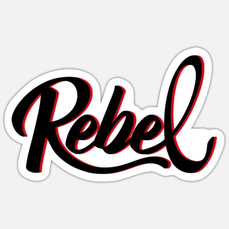 Rebel Sticker Größe S (10 x 10 cm)