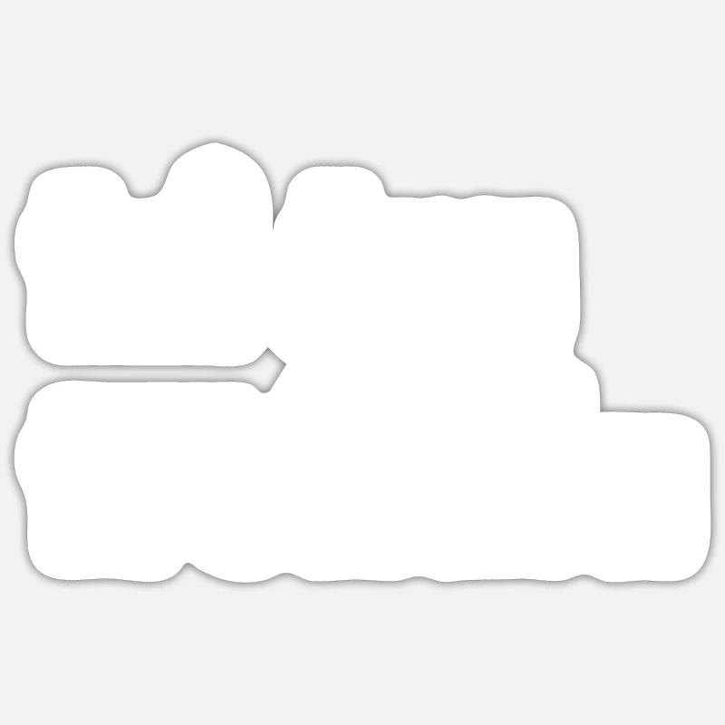 Tri tra trullala - Sticker Größe S (10 x 10 cm) - Mattweiß