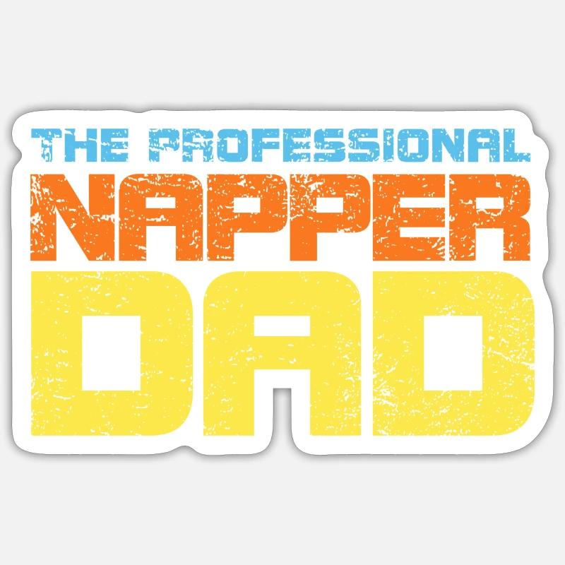 The Professional Napper Dad Sticker Größe S (10 x 10 cm)