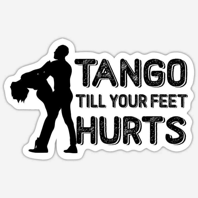 Dancing Dance Music - Sticker Größe S (10 x 10 cm) - Mattweiß