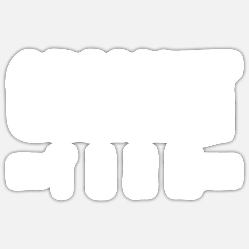 Cricket Team - Sticker Größe S (10 x 10 cm) - Mattweiß