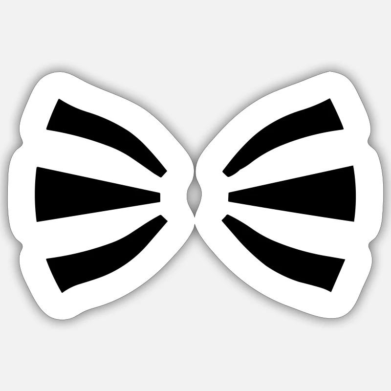 Noeud papillon Sticker taille S (10 x 10 cm)