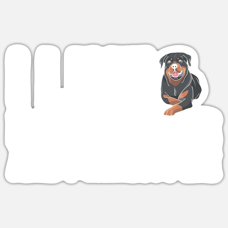 I Like Rottweiler And I Cannot Lie Sticker size S (10 x 10 cm)