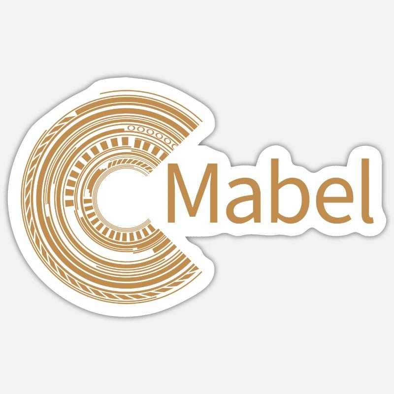 Pour Mabel - Sticker taille S (10 x 10 cm) - blanc mat