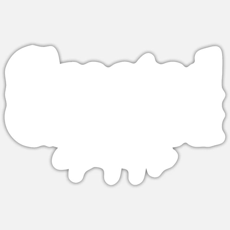 Created with purpose!! - Sticker Größe S (10 x 10 cm) - Mattweiß