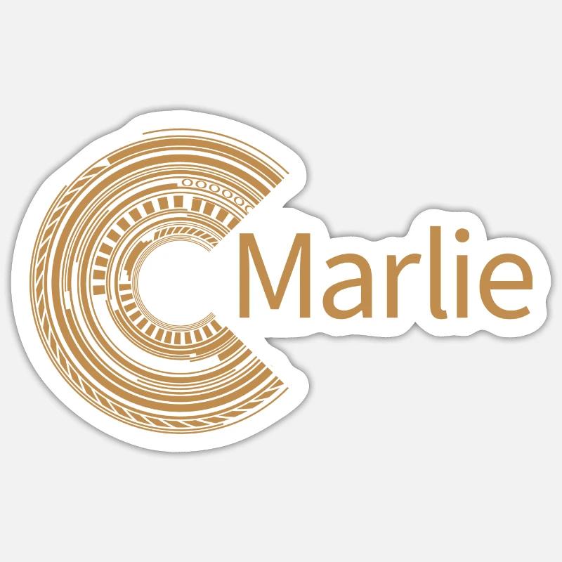 Pour Marlie - Sticker taille S (10 x 10 cm) - blanc mat