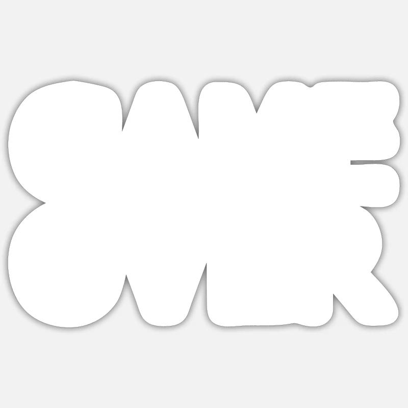 Game over - Sticker taille S (10 x 10 cm) - blanc mat