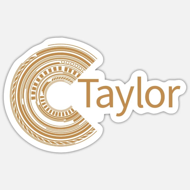 Pour Taylor - Sticker taille S (10 x 10 cm) - blanc mat