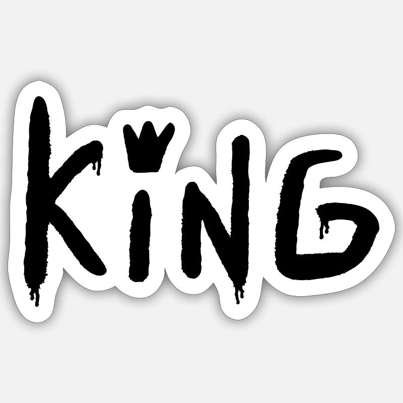 King Sticker Größe S (10 x 10 cm)