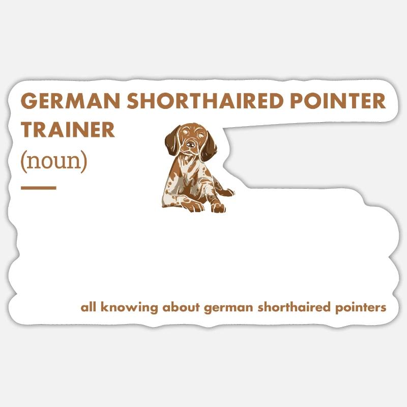 German Shorthaired Pointer Trainer Definiton Sticker Größe S (10 x 10 cm)