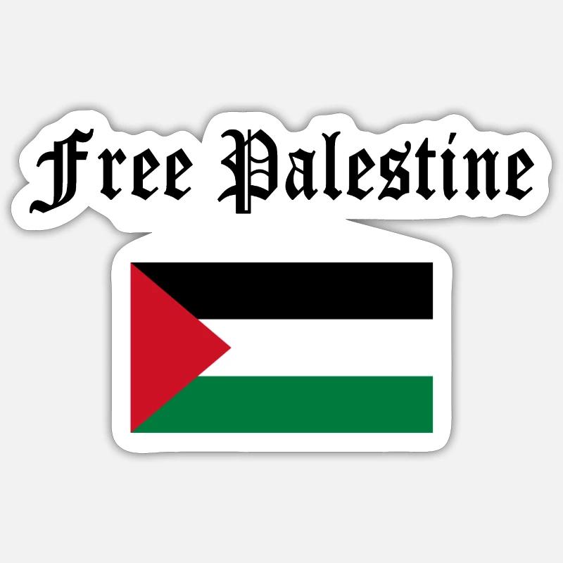 Libérer la Palestine - Sticker taille S (10 x 10 cm) - blanc mat