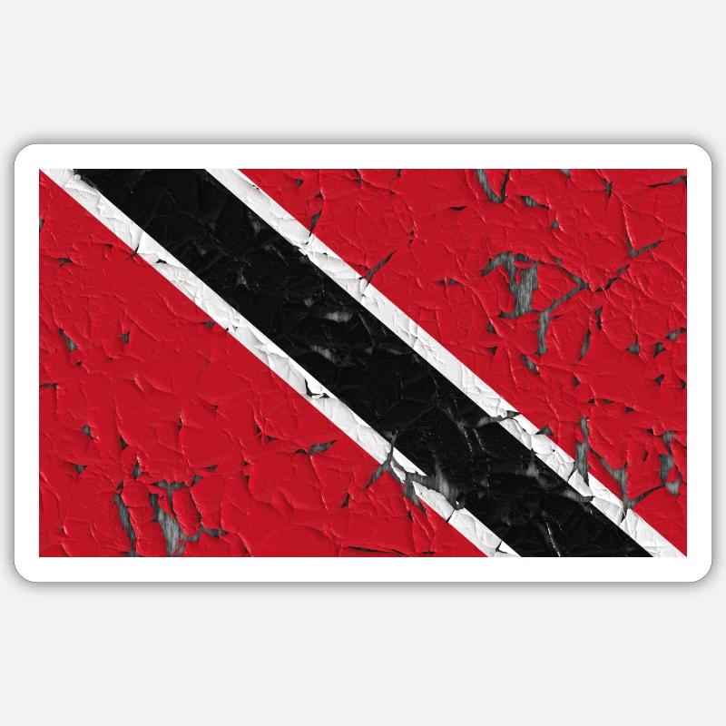 Tobago - Sticker taille S (10 x 10 cm) - blanc mat