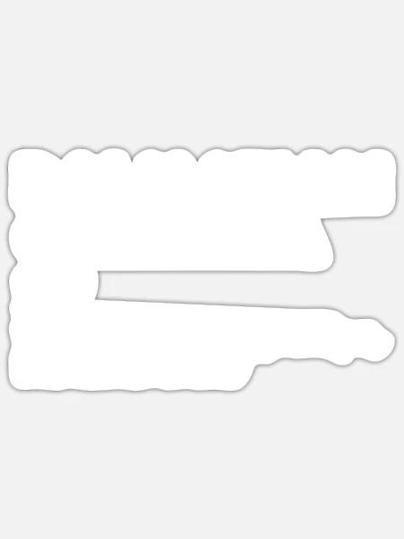  - Sticker size S (10 x 10 cm) - white matte