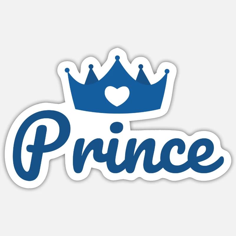 Prince - Sticker taille S (10 x 10 cm) - blanc mat