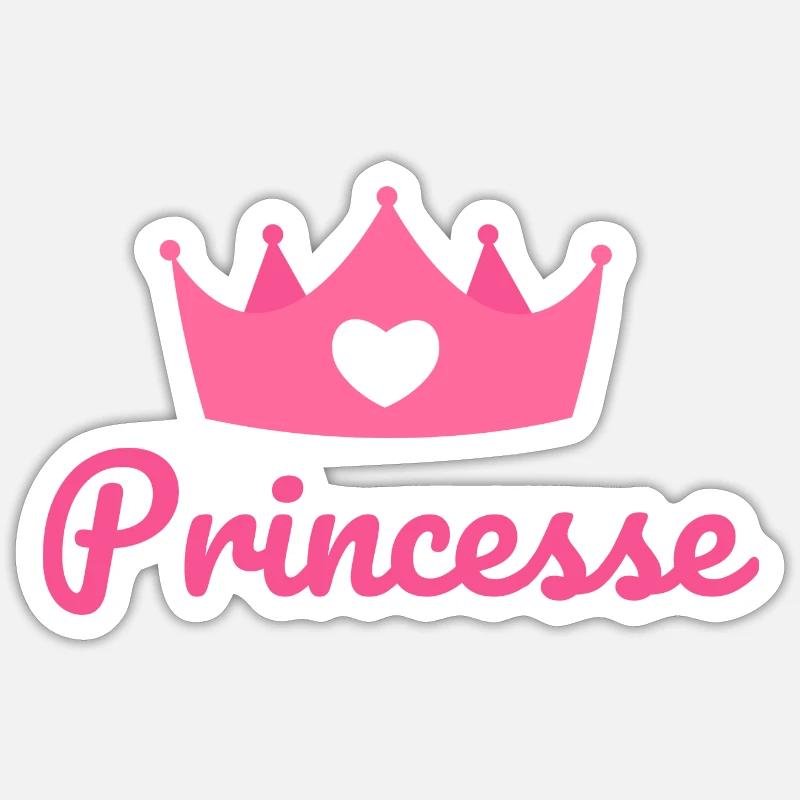 Princesse Sticker taille S (10 x 10 cm)