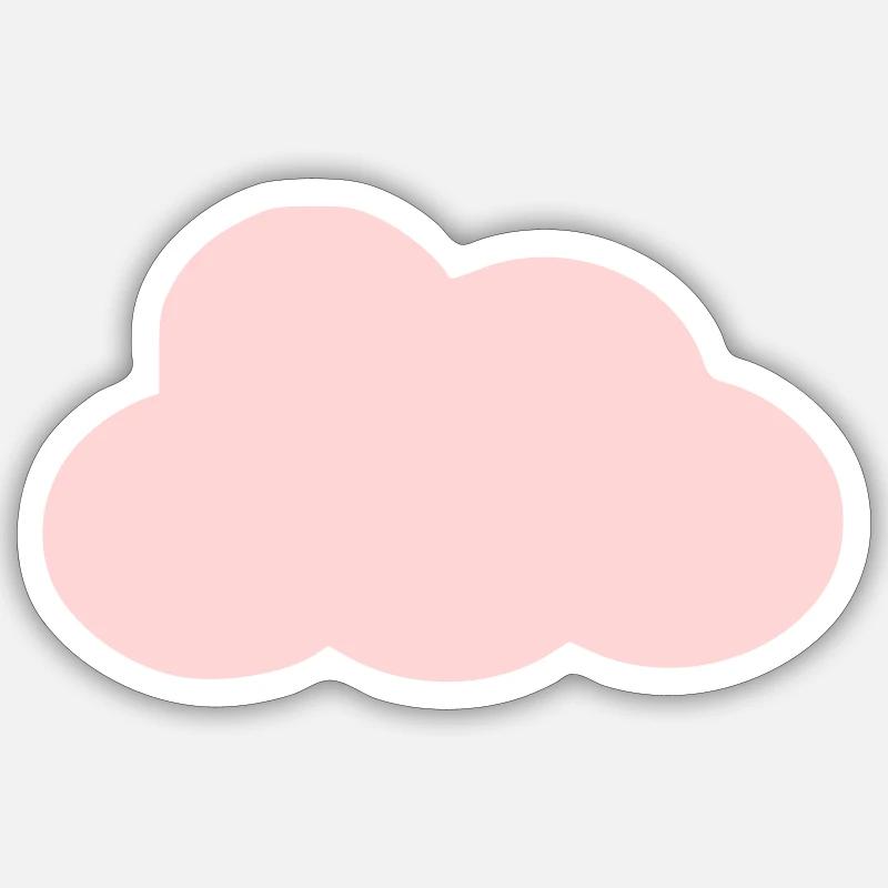 Simple Cloud Sticker taille S (10 x 10 cm)