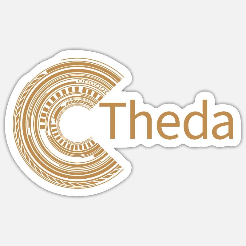 For Theda - Sticker size S (10 x 10 cm) - white matte