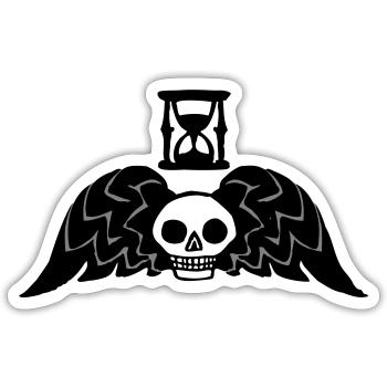 Tempus Fugit - Sticker size S (10 x 10 cm) - white matte - Front