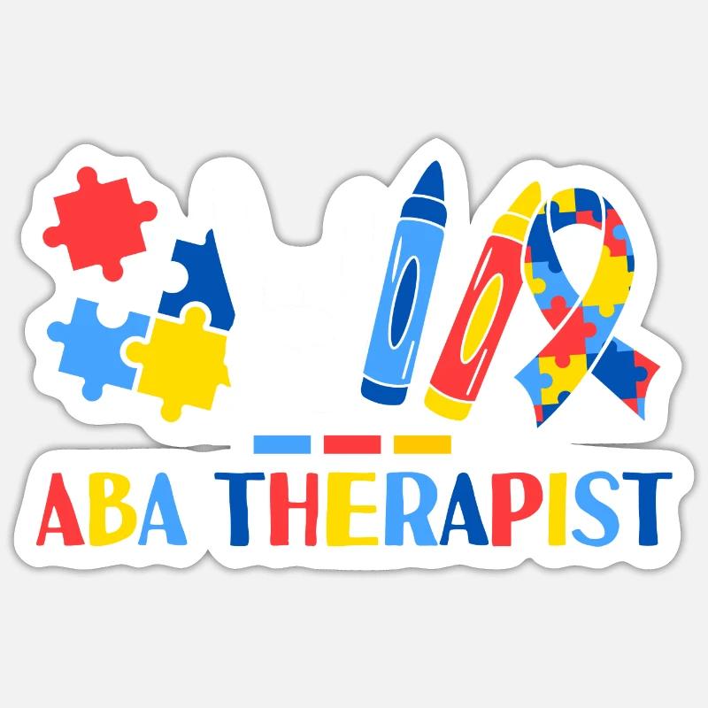ABA Therapist Applied Behavior Analysis Sticker Größe S (10 x 10 cm)