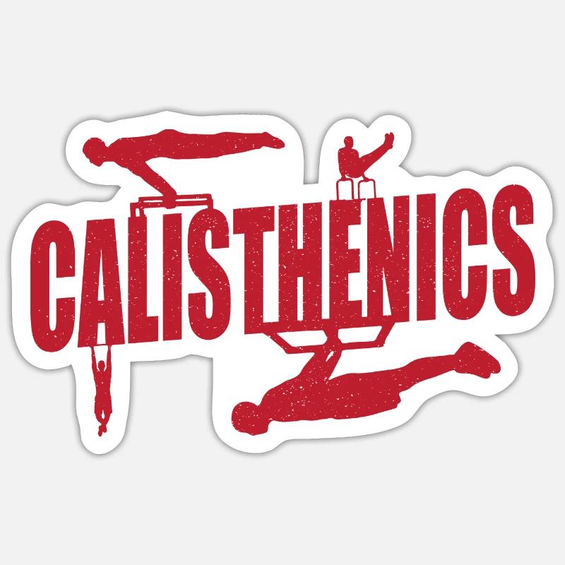 Calisthenics - Sticker size S (10 x 10 cm) - white matte