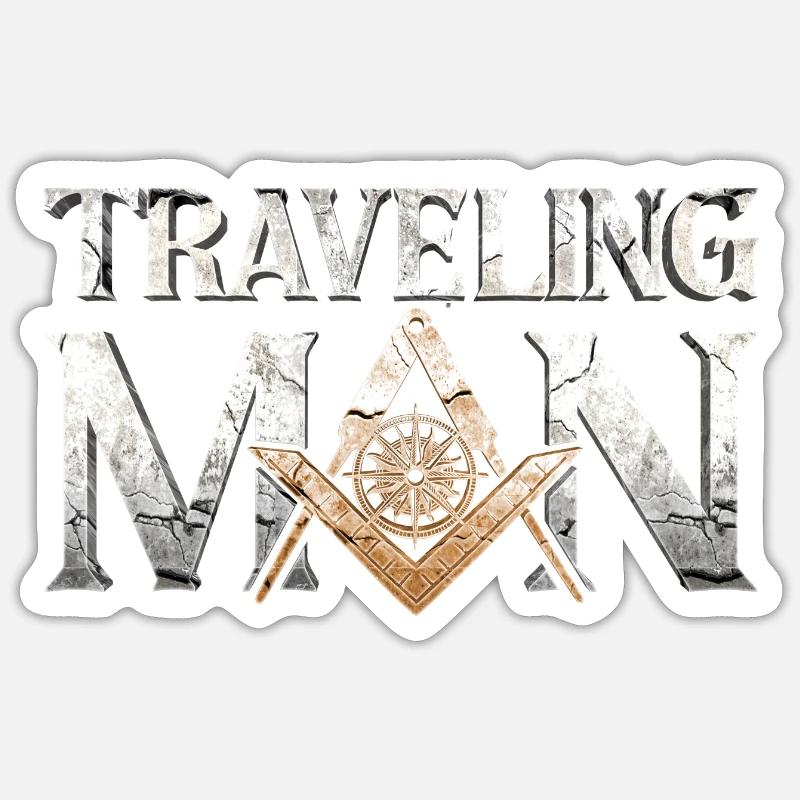 Masonic Freemasonry Fraternal - Sticker Größe S (10 x 10 cm) - Mattweiß