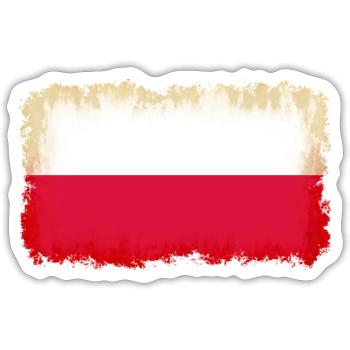 Poland as Poland - Sticker size S (10 x 10 cm) - white matte - Front