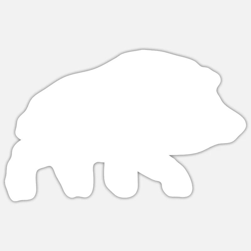Wild boar - Sticker size S (10 x 10 cm) - white matte