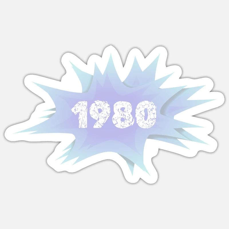 Speech Bubble 1980 Sticker size S (10 x 10 cm)