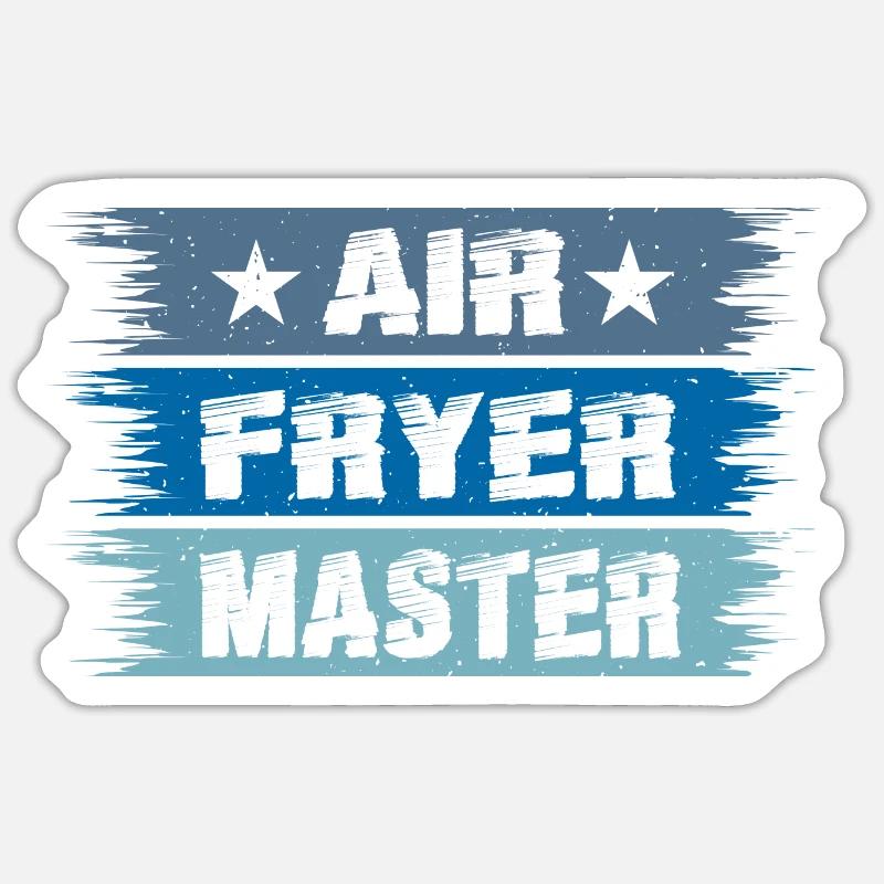 Heißluftfritteuse Master Culinary Crafts - Sticker Größe S (10 x 10 cm) - Mattweiß