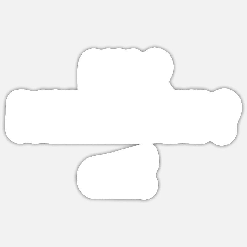 cunini - Sticker taille S (10 x 10 cm) - blanc mat