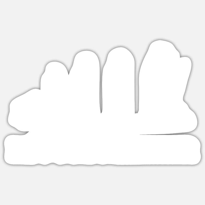 né pour marcher - Sticker taille S (10 x 10 cm) - blanc mat