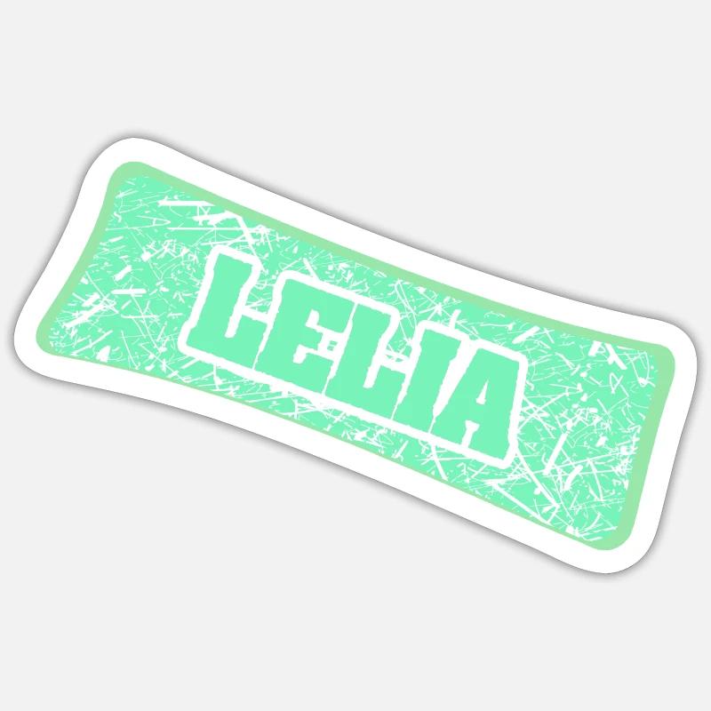 Gift for Lelia - Sticker size S (10 x 10 cm) - white matte