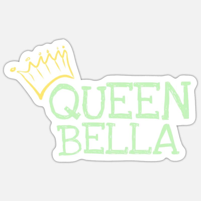 Bella - Sticker size S (10 x 10 cm) - white matte