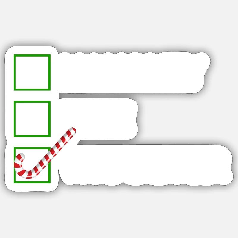 Ungezogen oder nett? Sticker Größe S (10 x 10 cm)