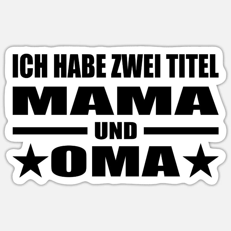 Mama - Sticker Größe S (10 x 10 cm) - Mattweiß
