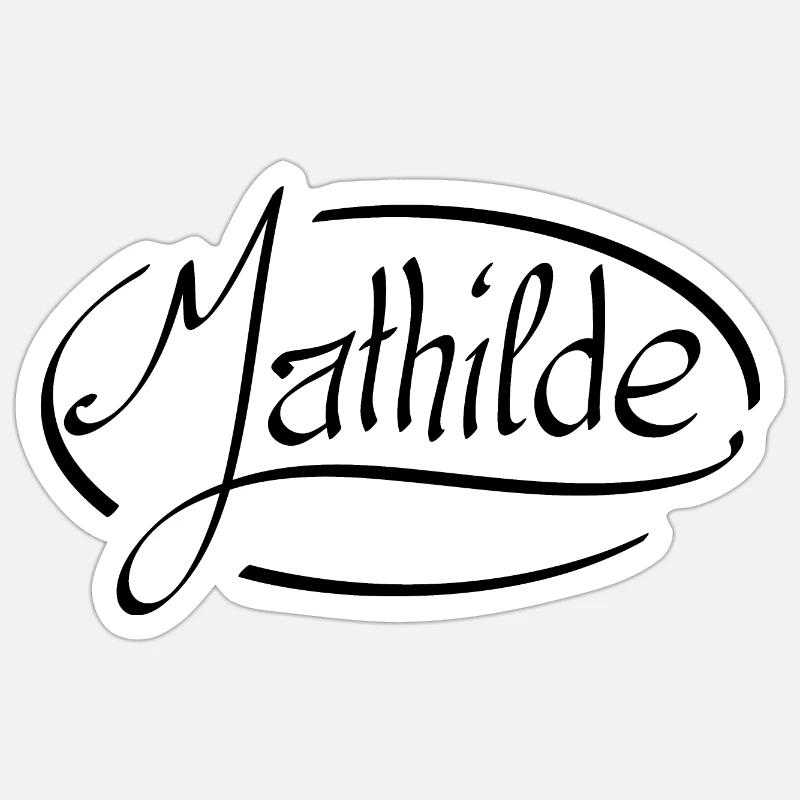 Mathilde Sticker size S (10 x 10 cm)
