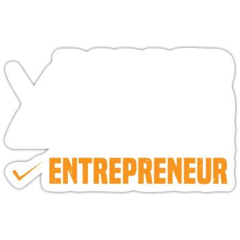 Rapper Athlete Entrepreneur 58 - Sticker size S (10 x 10 cm) - white matte - Front