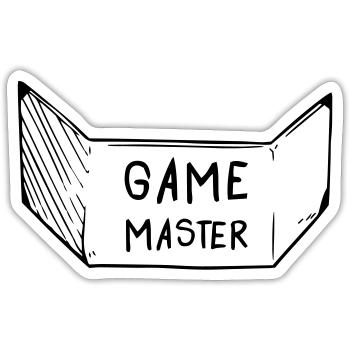 Game Master Screen - Sticker size S (10 x 10 cm) - white matte - Front