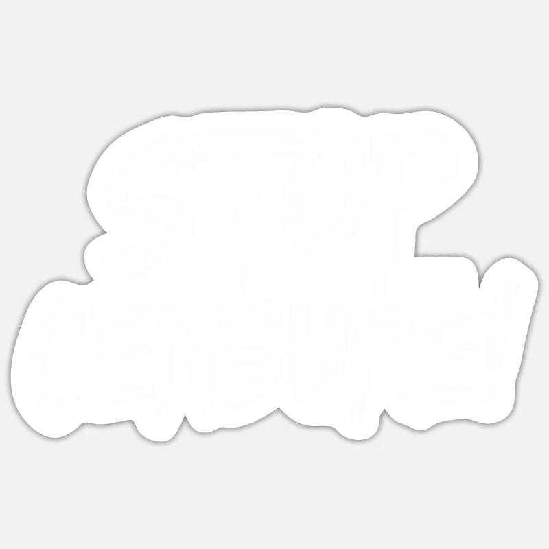 Stop censure Sticker taille S (10 x 10 cm)