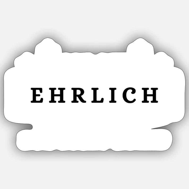 Ich bin ehrlich Sticker Größe S (10 x 10 cm)