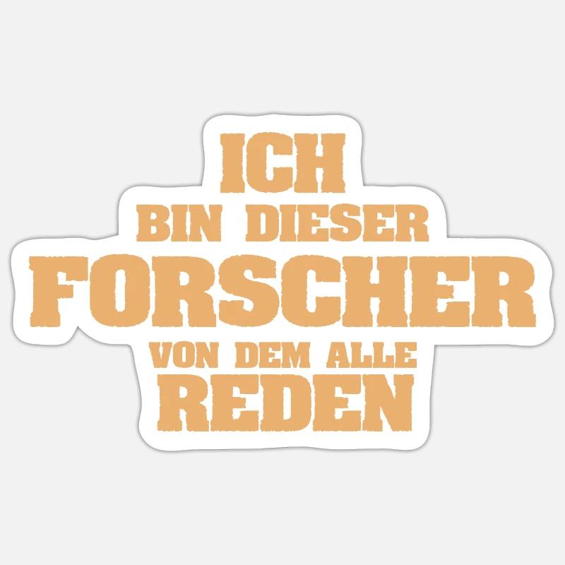 Forscher als Beruf Sticker Größe S (10 x 10 cm)