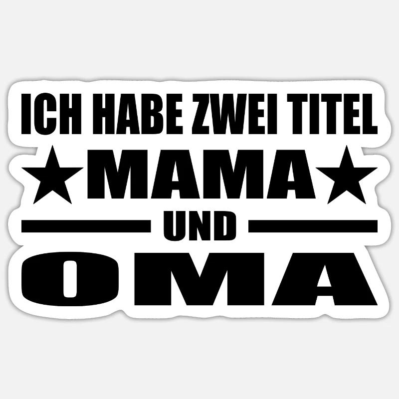 Mama - Sticker Größe S (10 x 10 cm) - Mattweiß