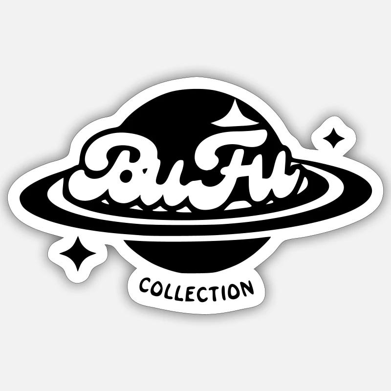 Bufu Planet - Sticker size S (10 x 10 cm) - white matte