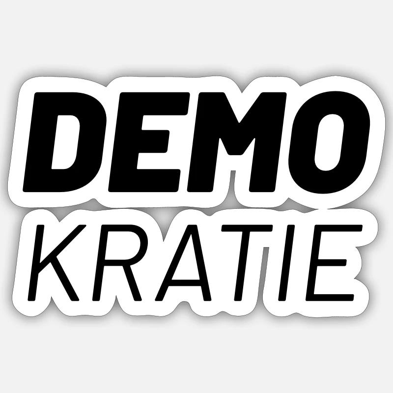Democracy Sticker size S (10 x 10 cm)