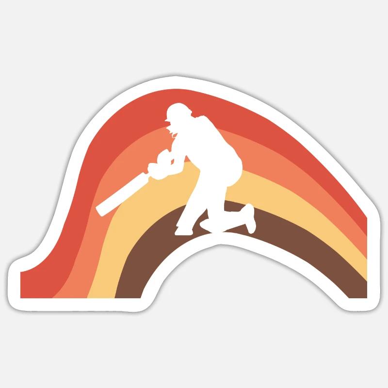 Pitcher Cricket Cricketer Sticker size S (10 x 10 cm)