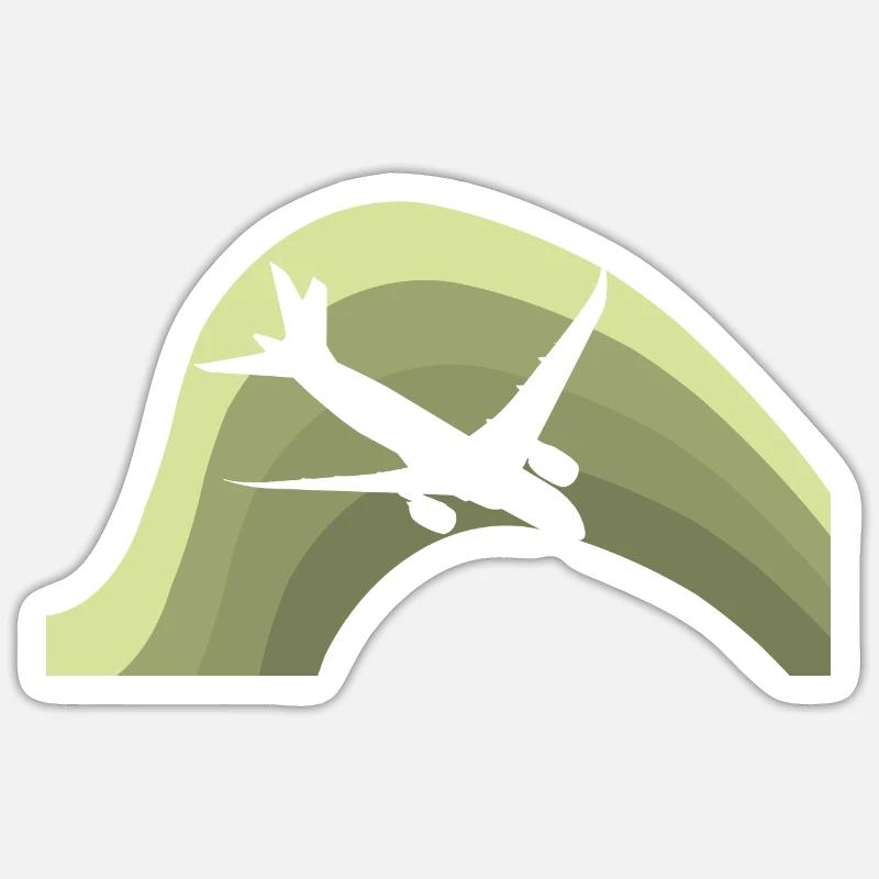 Aviator Aérospatiale - Sticker taille S (10 x 10 cm) - blanc mat