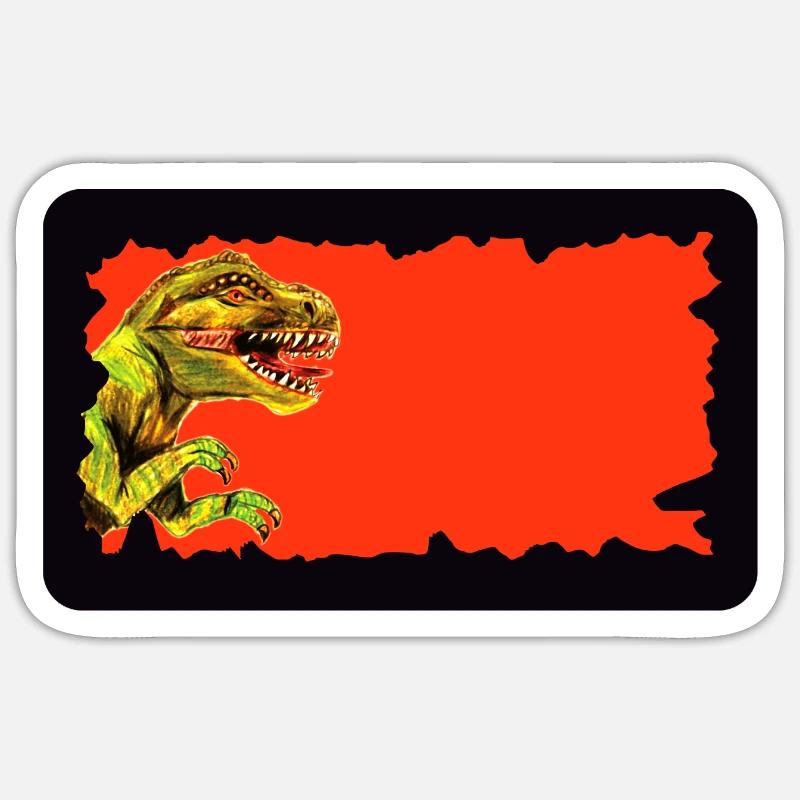T-Rex Dinosaur | customizable Sticker size S (10 x 10 cm)