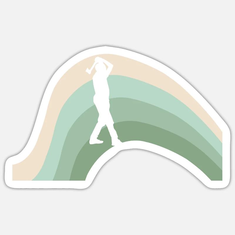 Double hache Lancer de hache Sticker taille S (10 x 10 cm)